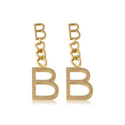 B SHAPED EARRINGS
